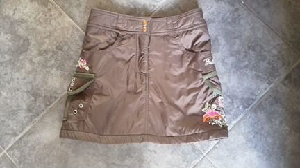 Юбка на флисе из плащевки Funny Hippo