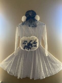 Новогодний костюм Снегурочка,зима на рост 150-160