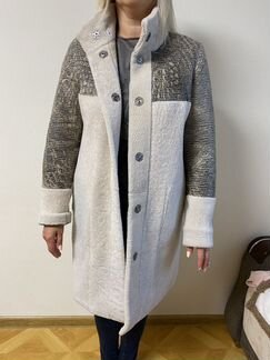 Дубленка двусторонняя- пальто