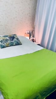 Покрывало плед одеяло мини зелёное Hoff