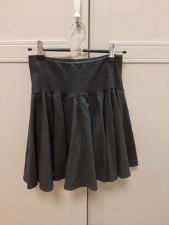 Юбка школьная серая