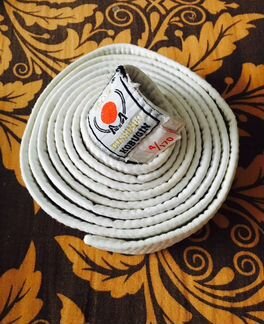 Пояс до единоборств белый