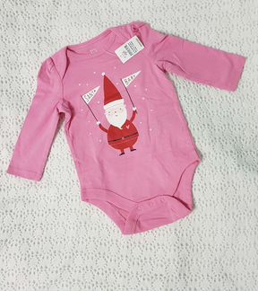Боди на Новый год с Сантой