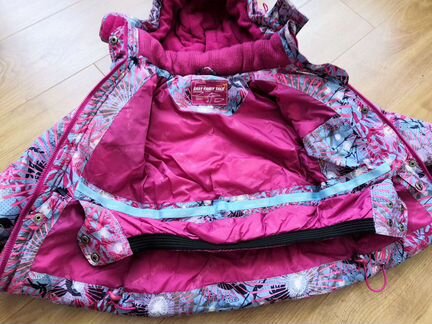 Пуховик на девочку+полукомбенизон (комплект)