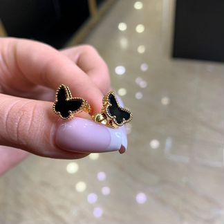 Серьги Van Cleef новые бабочки