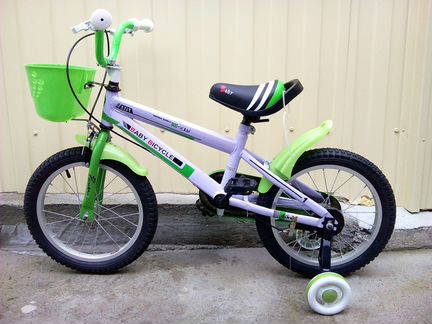Детский велосипед от 3 лет - зеленый