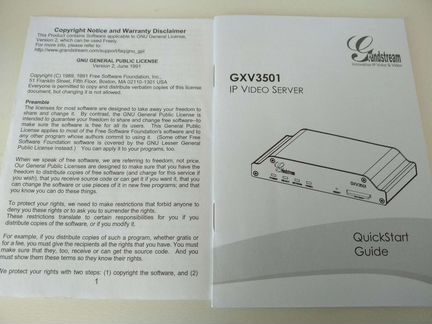 Новый Grandstream GXV3504 - IP видеосервер