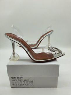Туфли Amina Muaddi Амина Муадди прозрачные