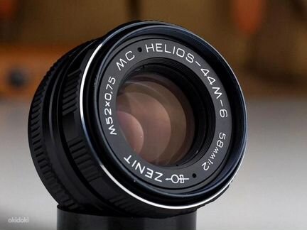 Объектив СССР Гелиос 44M-6 б/у в идеале резьба М42