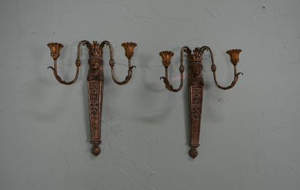 Старинные настенные канделябры