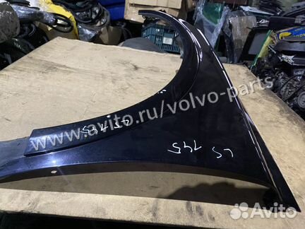 Крыло переднее левое Черное Volvo C30 2010-2014