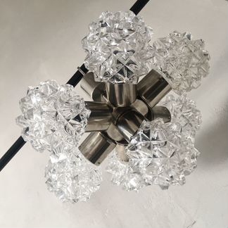 Винтажная люстра Чехословакия 60е