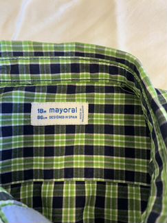 Рубашка детская 86 см mayoral новая