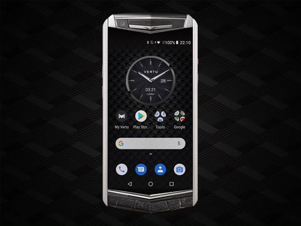 Vertu Aster P Baroque Ti Pure Jet Lava Alligator