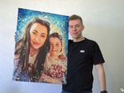 Портрет на холсте картина на День Рождения Уфа