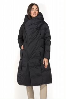 Женский пуховик с поясом 20615 р.48