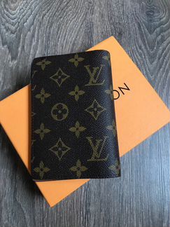 Обложка для паспорта Louis Vuitton коричневый моно