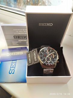 Часы Seiko (Сейко) CS Sports SSB311P1. В плёнках