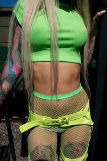 Ботфорты кислотного цвета