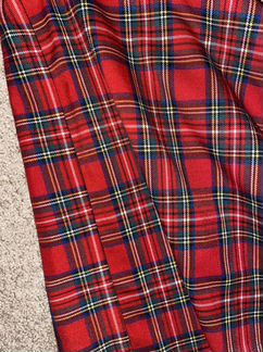 Плвтье шотланская клетка новогоднее 104-110