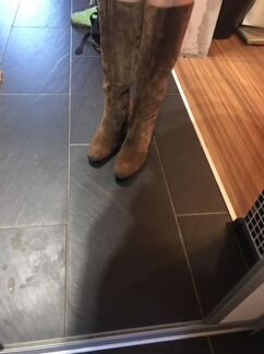 Сапоги замшевые осенние