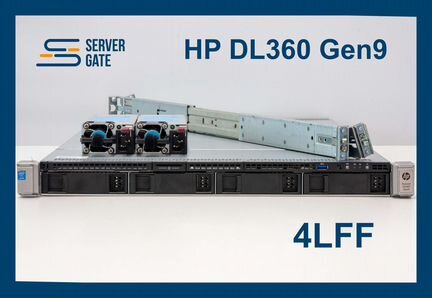 Сервер HP DL360 G9 4LFF 2x E5-2697v3 384 GB