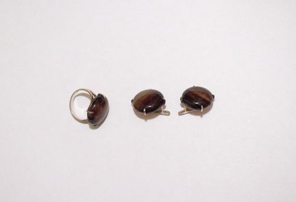 Кольцо и серьги