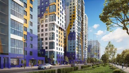 1-к квартира, 42 м², 3/25 эт.