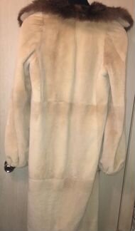 Шуба норковая Люкс подиумная с соболем «Маруся»