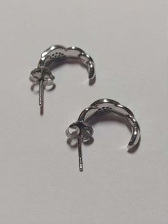 Серебряные сережки с фианитами