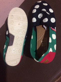 Балетки слиппоны мокасины хлопок новые