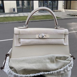 Сумка hermes kelly 28 milk
