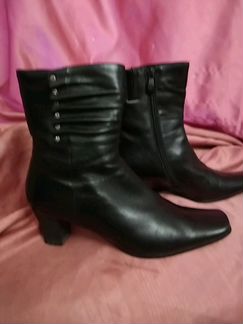 Кожаные удобные Ботильоны