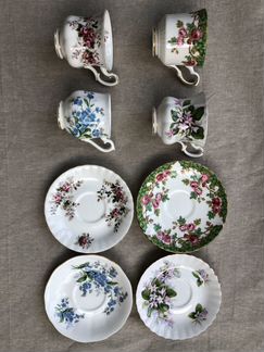 Винтажные кофейные чашки Royal Albert (3) и Royal