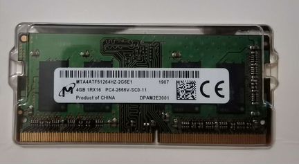Оперативная память SOdimm 4 GB Micron