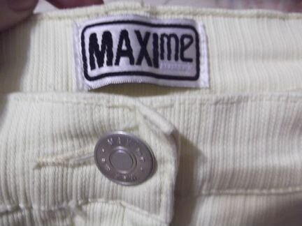 Капри стрейч светло жёлтые