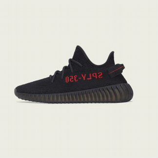 Yeezy boost 350 v 2 core black / core black / RED