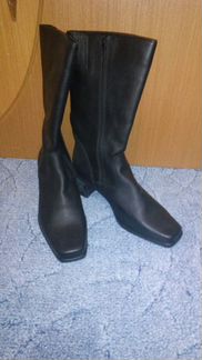 Кожаные сапоги