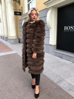 Шуба из песца