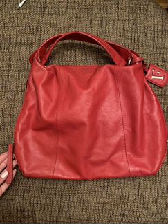 Сумка furla из натуральной кожи красная