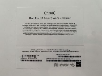 iPad Pro 2020 512gb space grey wi-fi + cellular