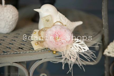 Платье новое праздничное с заколкой