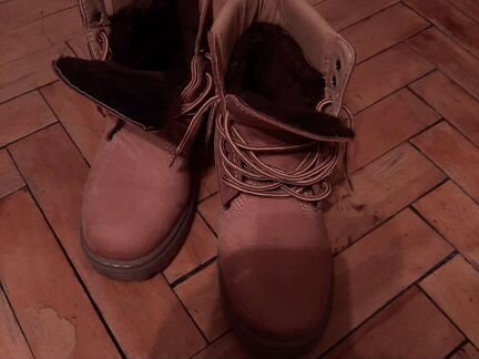 Ботинки зимние р. 39 исск.нубук, мех. Турция