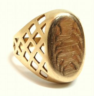 Золотое кольцо Советского производства 583 пробы