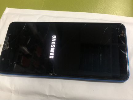 Телефон Samsung A7 2018 синий