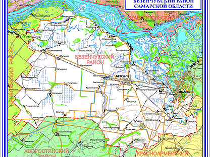 Карта безенчукского района самарской области подробная