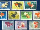 Почтовые марки Золотые рыбки,Китай