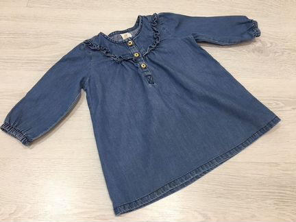Джинсовое платье H&M размер 74-80