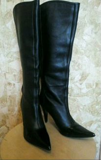 Кожаные сапоги