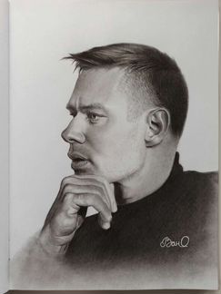 Портрет по фото. Карандаш, масло. Воронеж